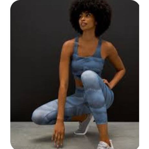 New NWT Soma WKND 24/7 Crop‎ Legging Balanced Blue XL Soft Comfort Cooling - Picture 2 of 8